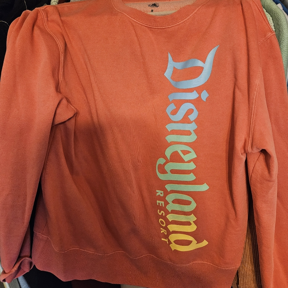 Disneyland Resort Sweatshirt in Coral and Pastel